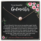 Godmother Gifts from Godchild,14K Rose Gold Filled Blush Peach Pearl Necklace