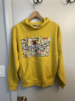 Sudadera con Capucha Cartoon Network Vintage Estilo Años 90 Adulto Talla S Amarilla con Capucha Foto 1 de 4