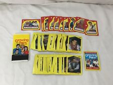 1988 Topps Growing Pains Complete Card Set 66 & 11 Stickers & Wax Pack Wrapper 