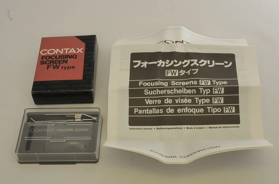 [¡Sin costes adicionales!] Cámara CONTAX 167MT Aria S2 Tipo FW Pantalla de Enfoque Caja Abierta Foto 1 de 3