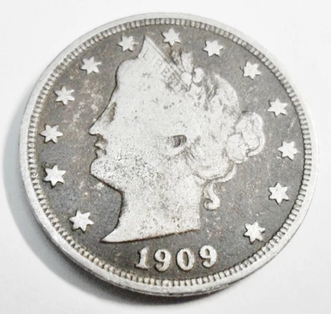 1909 P LIBERTY HEAD "V" NICKEL *VF DETAILS - VERY FINE DETAILS*  *FREE SHIPPING* Cover