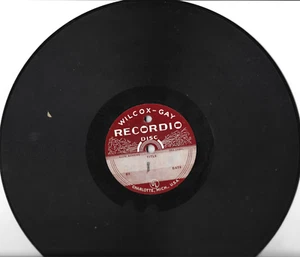VINTAGE WILCOC-GAY RECORDIO DISC SEEMS TO BE POLITICAL SPEECH IN ENGLISH  78rpm - Picture 1 of 1