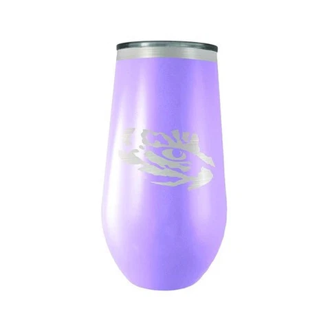 Louisiana State LSU Tigers Fashion Color Hot Cold Wine Lidded Tumbler 16oz Cover