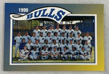 1990 Durham Bulls Sportsprint Minor League Baseball Card#01-Team Photo Card
