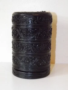 Vintage Souvenir Burmese Lacquer Cheroot/Pipe Tobacco Box From Lake Inle - Picture 1 of 11