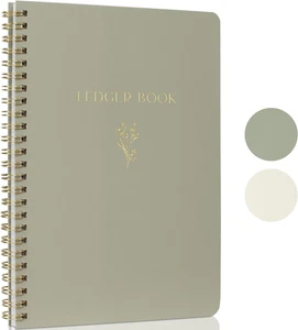 Accounting Ledger Book - Expense Tracker Notebook - Personal Finance Checkbook - Picture 1 of 12