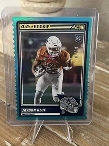 2025 Panini Score Football RC #39 Jaydon Blue Teal Die Cut /10 Dallas Cowboys - Bild 1 von 2
