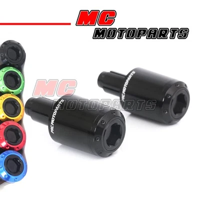 ATOM Black Bar End Cap Plugs For Kawasaki ZX-10R Ninja 15 16 17 18 19 - Image 1 of 4