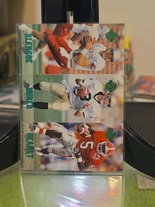1993 Classic Four Sport Drew Bledsoe / Mirer / Hearst Tri-Cards #TC2 / 7 / 12 - Picture 1 of 7