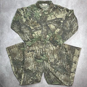 Vtg RedHead Camo Coveralls Men’s Size 2XL Realtree Full Zip Hunting Overalls - Picture 1 of 7