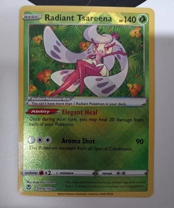 POKEMON RADIANT TSAREENA 016/195 SILVER TEMPEST RARE HOLO PACKET TO SLEEVE MINT - Foto 1 di 2