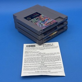 NES Fantasy RPG Lot Wizards & Warriors Swords Serpents Legacy of Wizard - Tested