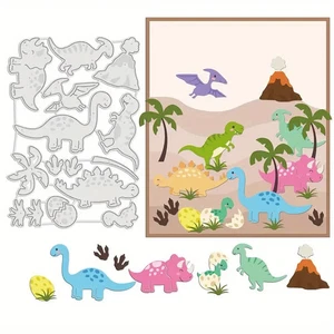 Troqueles de corte de dinosaurio de 13 piezas de hasta 7,5 cms de ancho NUEVO - Imagen 1 de 3