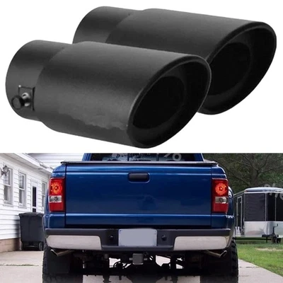 2X For Ford Ranger XLT Car Exhaust Pipe Tip Rear Throat Muffler Tailpipe Foto 1 de 4
