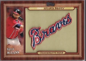 2011 Topps Commemorative Throwback Patch #TLMP-BM Brian McCann Braves - Picture 1 of 2