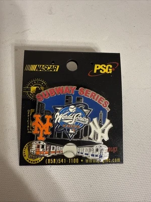 MLB~SUBWAY WORLD SERIES 2000 NEW YORK YANKEES / NEW YOR METS PIN~FREE SHIPPING! - Image 1 of 3