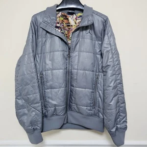 Nike Air Jordan Jacket Boys Youth 12-13 yrs Large Hooded Puffer Jumpman Gray - Picture 1 of 14