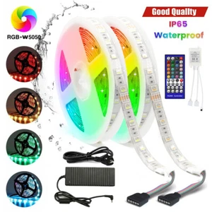 24V RGBWW RGBCW 4 in 1 LED stripe strip 5050 waterproof IR controller transformer - Picture 1 of 15