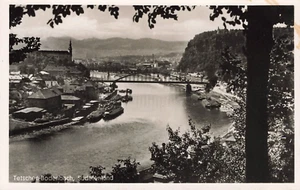 Vue Sur Tetschen-Bodenbach Territoire des Sudètes Carte Postale Ak - Bild 1 von 2