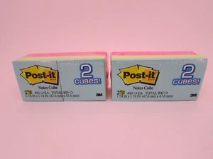 Post-It Note Cubes, 1-7/8" x 1-7/8", 4 Cubes 400 Notes Each ( 1,600 TOTAL NOTES - Picture 1 of 7