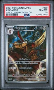 2024 POKEMON SVP EN-SV Black Star Promo #130 Kingambit PSA 10 - Imagen 1 de 16