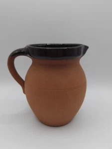 Vintage Royal Barum Ware by C. H. Brannam England Small Red Clay Pitcher - Picture 1 of 8