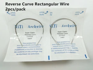 Dental NITI Rectangular Reverse Curve Rectangular Arch Wires Super Elastic Wire - Picture 1 of 33
