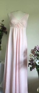 Pink, Floor Length Vintage 70's Peignoir Set FLAWS, Retro Nightgown Set - Picture 1 of 7