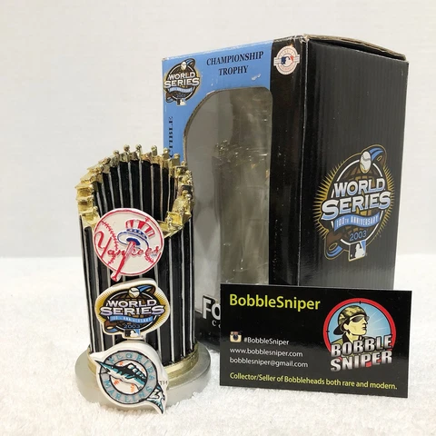 NEW YORK YANKEES FLORIDA MARLINS 2003 World Series Replica Trophy/Paperweight Cover
