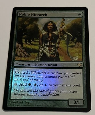 MTG Noble Hierarch Conflux 87/145 Foul Rare - Image 1 of 2