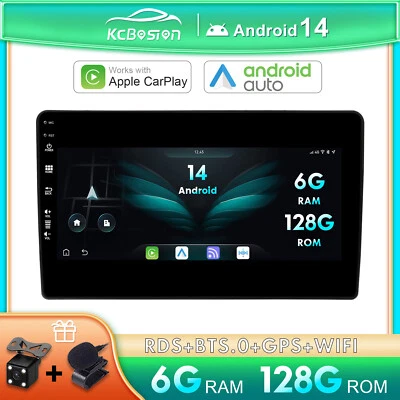 6G+128G Android 14 Autoradio Carplay GPS Navi Per Renault Dacia Duster 2015-2020 - Immagine 1 di 4