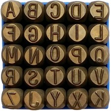 Punzoni in Acciaio Lettere 8 10 mm Alta Qualità Professionale
