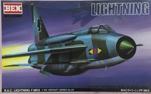 BEN HOBBY 1/100 B.A.C Lightning F.MK6 Supersonic Fighter (RARE) - BEN-A29 - Picture 1 of 1