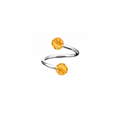 Coated Crystal Steel Spiral Ear Stud Tragus Helix Cartilage Twist Ring Piercing Foto 1 de 4