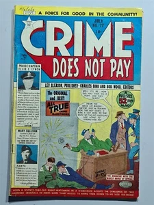CRIME DOES NOT PAY #77 VG+ (4.5) JULY 1949 LEV GLEASON - Picture 1 of 2