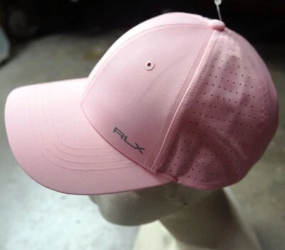 RLX RALPH LAUREN 粉色女士标志 MESH 面板高尔夫帽子/帽子,全新! — 第 1/4 张图片