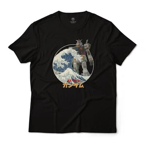 RX-78-2 Gundam Mobile Suit in the Great Wave Off Kanagawa Anime Camiseta Gráfica - Imagen 1 de 9