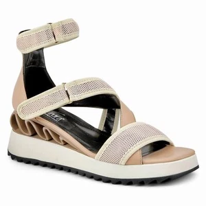 New Azura by Spring Step Beige Goforit Ankle Strap Wedge Platform Sandals 9.5 - Picture 1 of 10