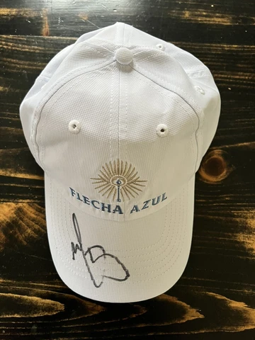 Mark Wahlberg Signed Flecha Azul Tequilla Hat Promo Item 3/11/23 in Dorchester Cover