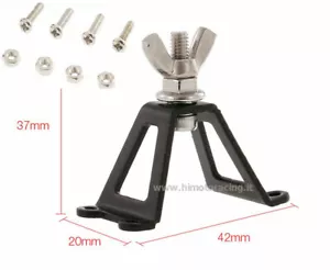 MINI ACCESSORI SUPPORTO METALLO RUOTA DI SCORTA MODELLI RC 1/10 1/8 HIMOTO - Foto 1 di 1