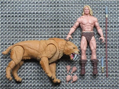 Figura de acción Marvel Legends Zabu & Ka-Zar BAF COMPLETO Foto 1 de 3