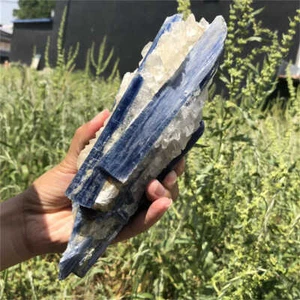 Muestra de cianita natural de 1 kg de cuarzo cristal mineral Reiki curación - Imagen 1 de 12