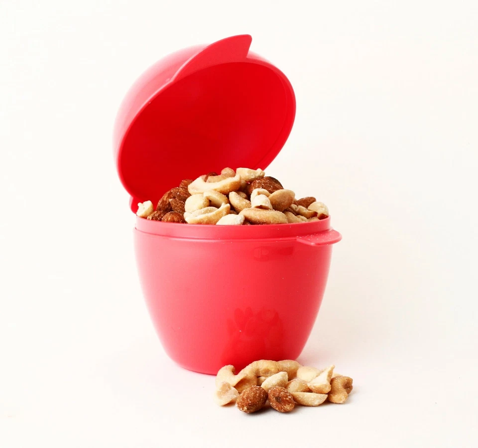 TUPPERWARE Apfel Brotdose Snackbox Apfelbehälter ROSA Naschbox, Vorratsdose - Bild 1 von 4