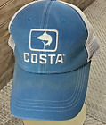 Costa Del Mar Men's Original Mesh Back Baseball Cap Hat Costa Marlin Blue/White