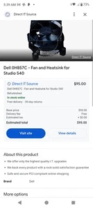 Genuine Dell Heatsink Fan C957N - Picture 1 of 4