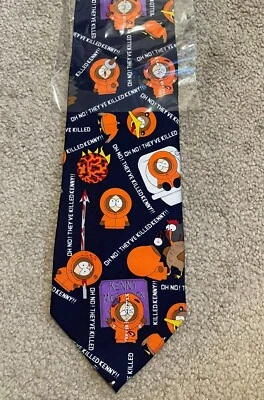 Corbata de cuello South Park Comedy Central Kenny 1998 de colección 100 % seda de Mad Dogs NIOP Foto 1 de 4