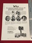 Yashica Electro-35 automatic Camera 1971 Print Ad Great To Frame!