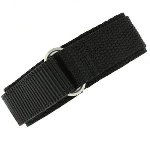 Hook Loop Watch Band Straps Nylon Sports Waterproof Black Navy Green Brn 16-22m - Picture 1 of 26