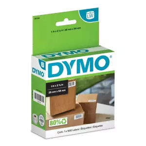 Etichette Dymo 1in x 2 1/8in 500ct - Foto 1 di 4