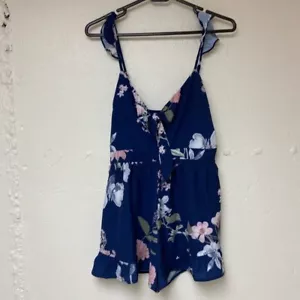 Mono Floral L'ATISTE AZUL Azul Floral talla grande ajustable - Imagen 1 de 6